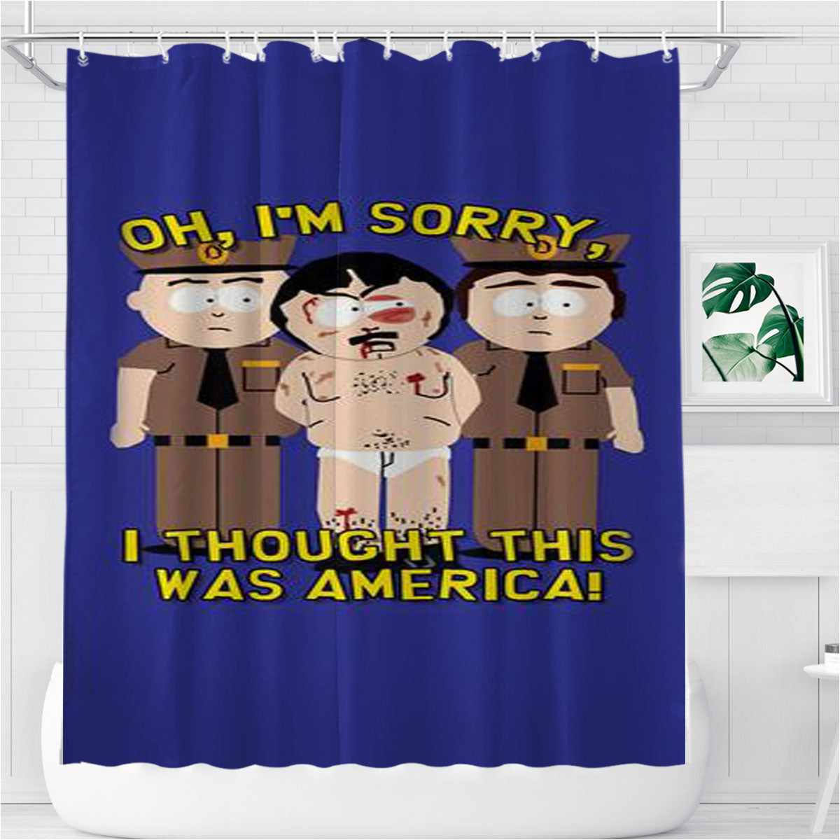 South Park Randy Marsh Bathroom Shower Curtain Fabric Waterproof | 66 X 72 Inch