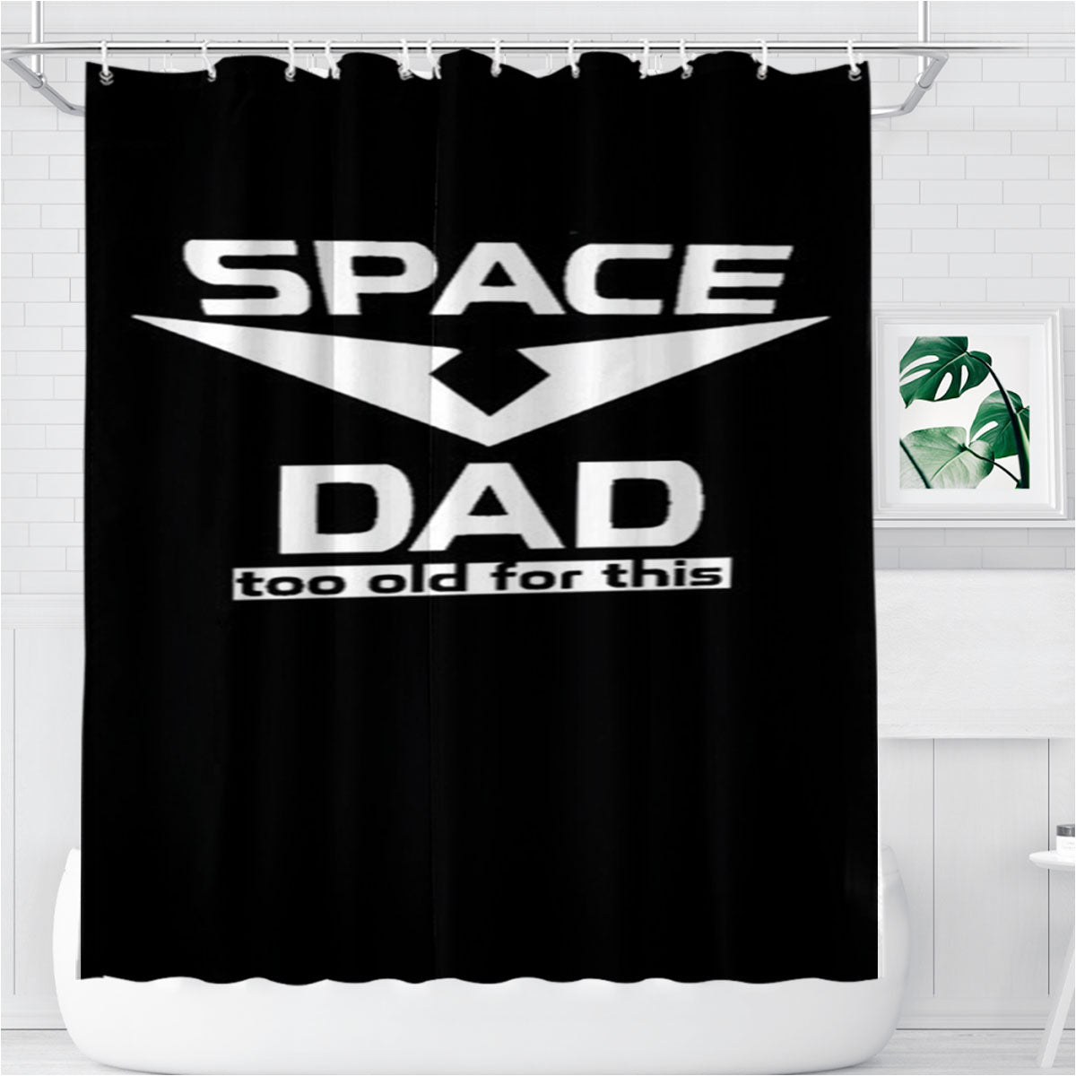 Space Dad Voltron Tv Shows Tumblr Legendary Defender Animation Bathroom Shower Curtain Fabric Waterproof | 66 X 72 Inch