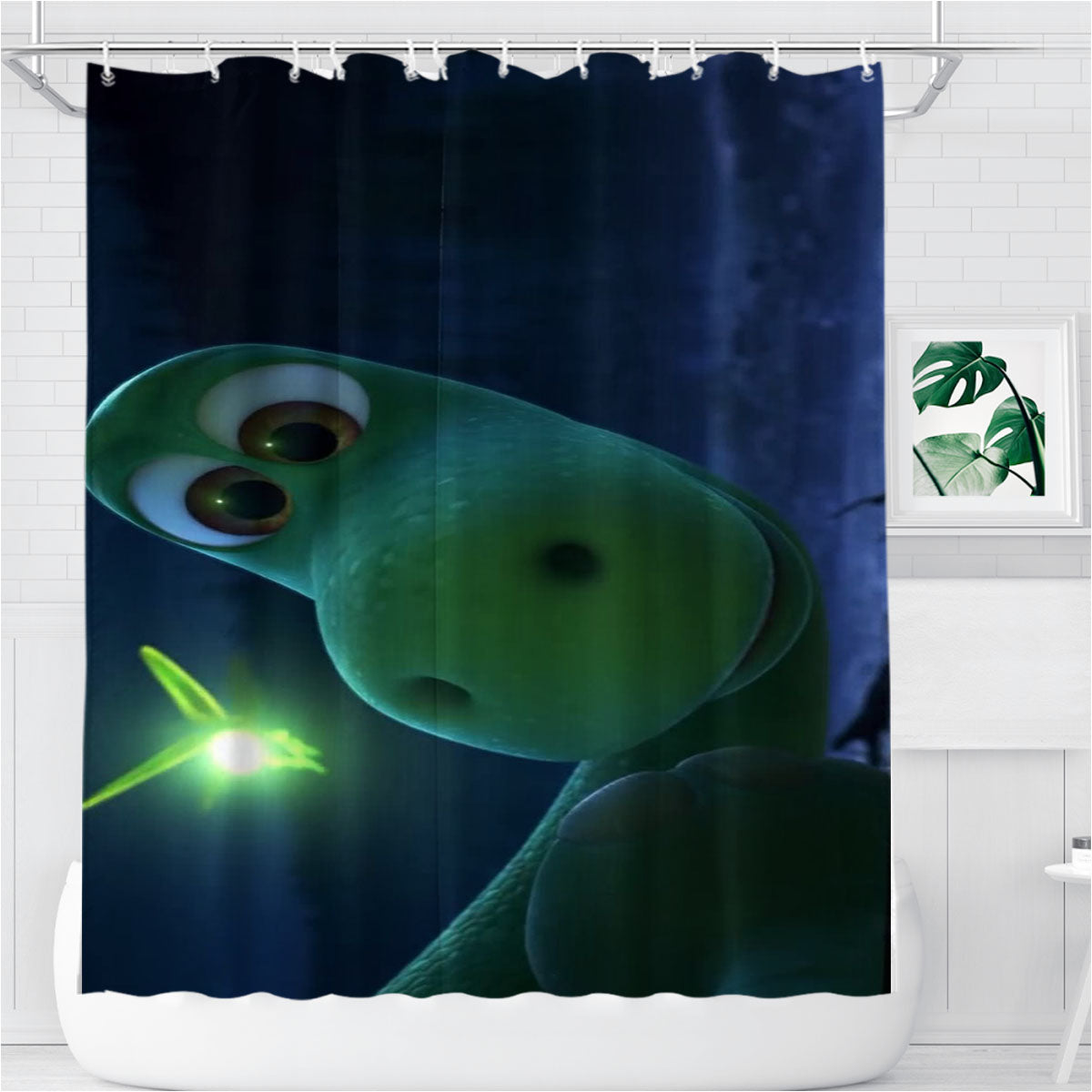 Speachless The Good Dinosaur Disney Bathroom Shower Curtain Fabric Waterproof | 66 X 72 Inch