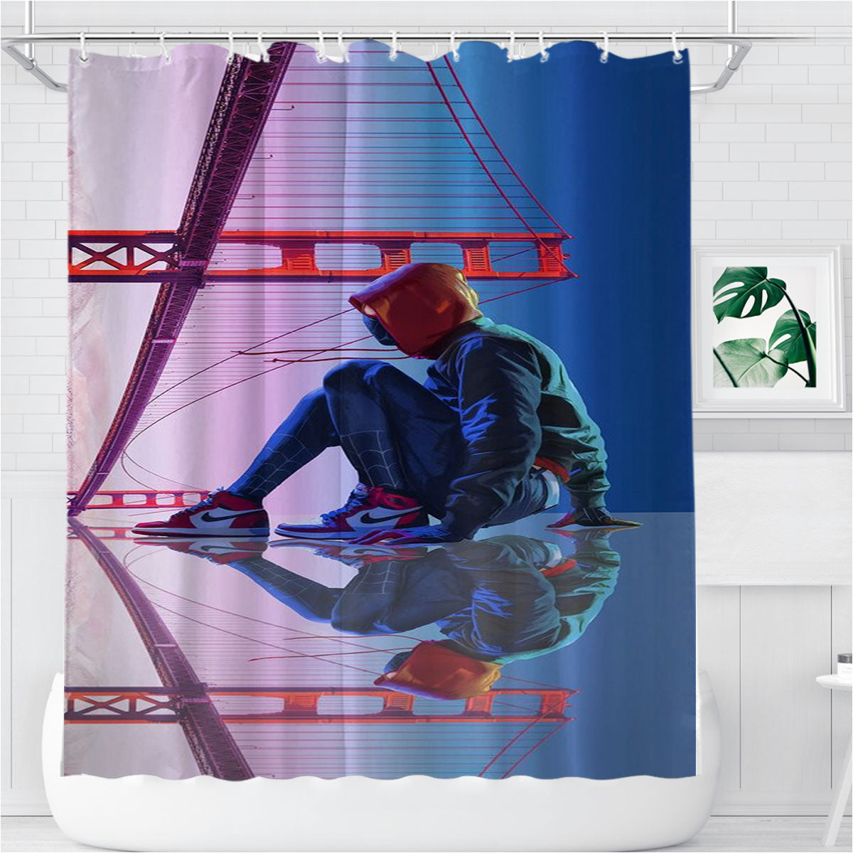 Spiderman On Behance Bathroom Shower Curtain Fabric Waterproof | 66 X 72 Inch