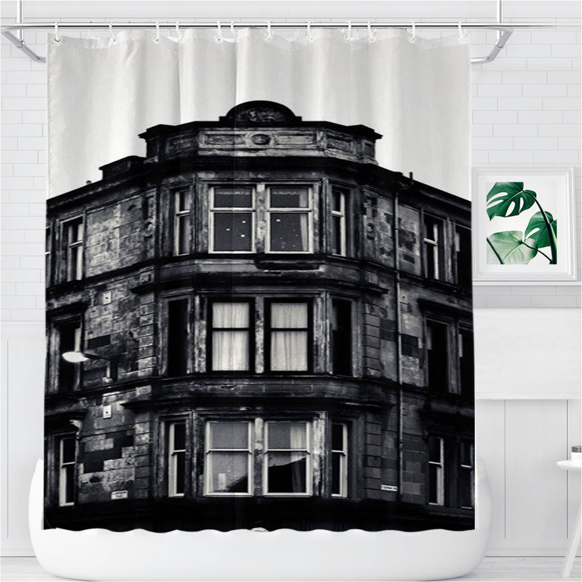St George Bathroom Shower Curtain Fabric Waterproof | 66 X 72 Inch