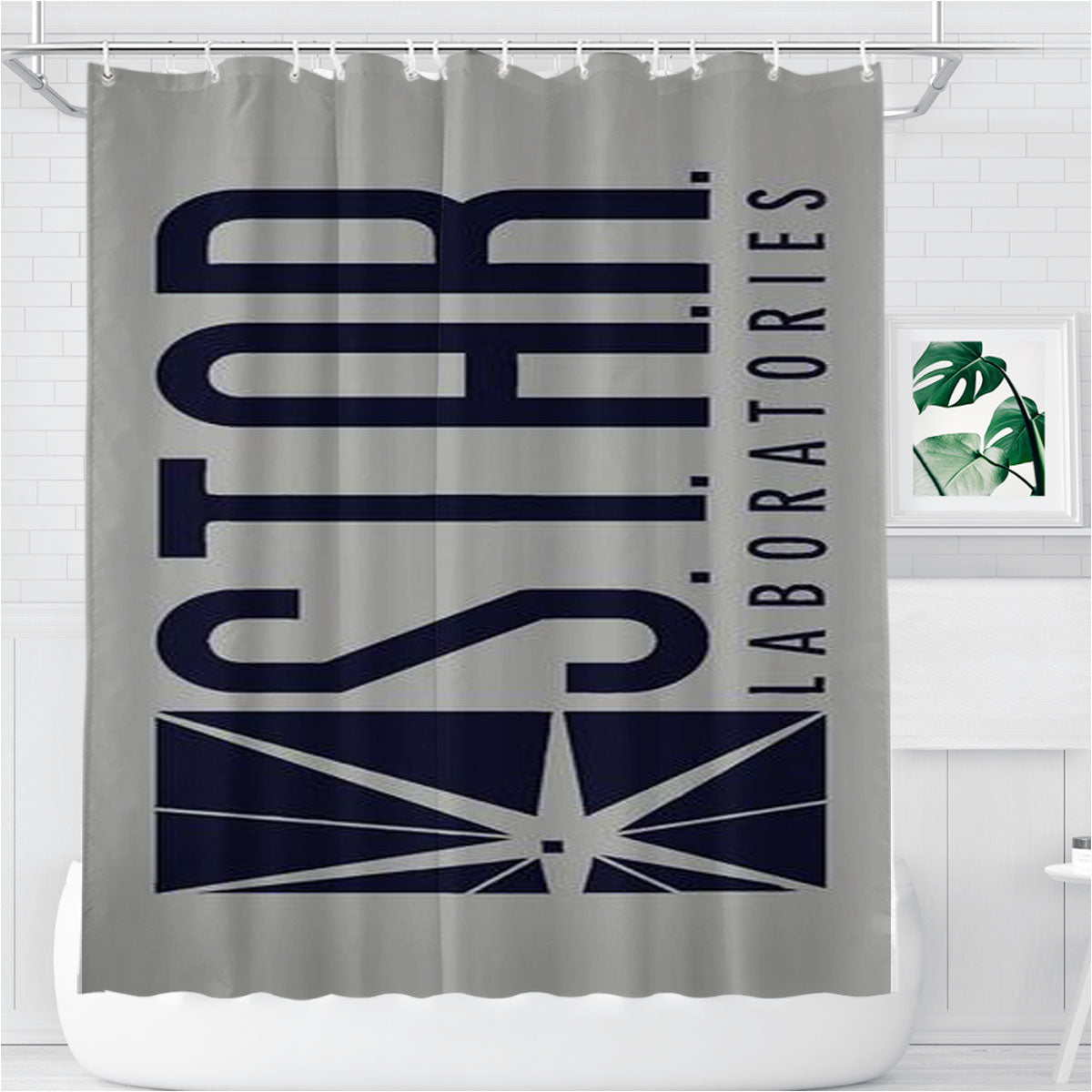 Star Labs Bathroom Shower Curtain Fabric Waterproof | 66 X 72 Inch