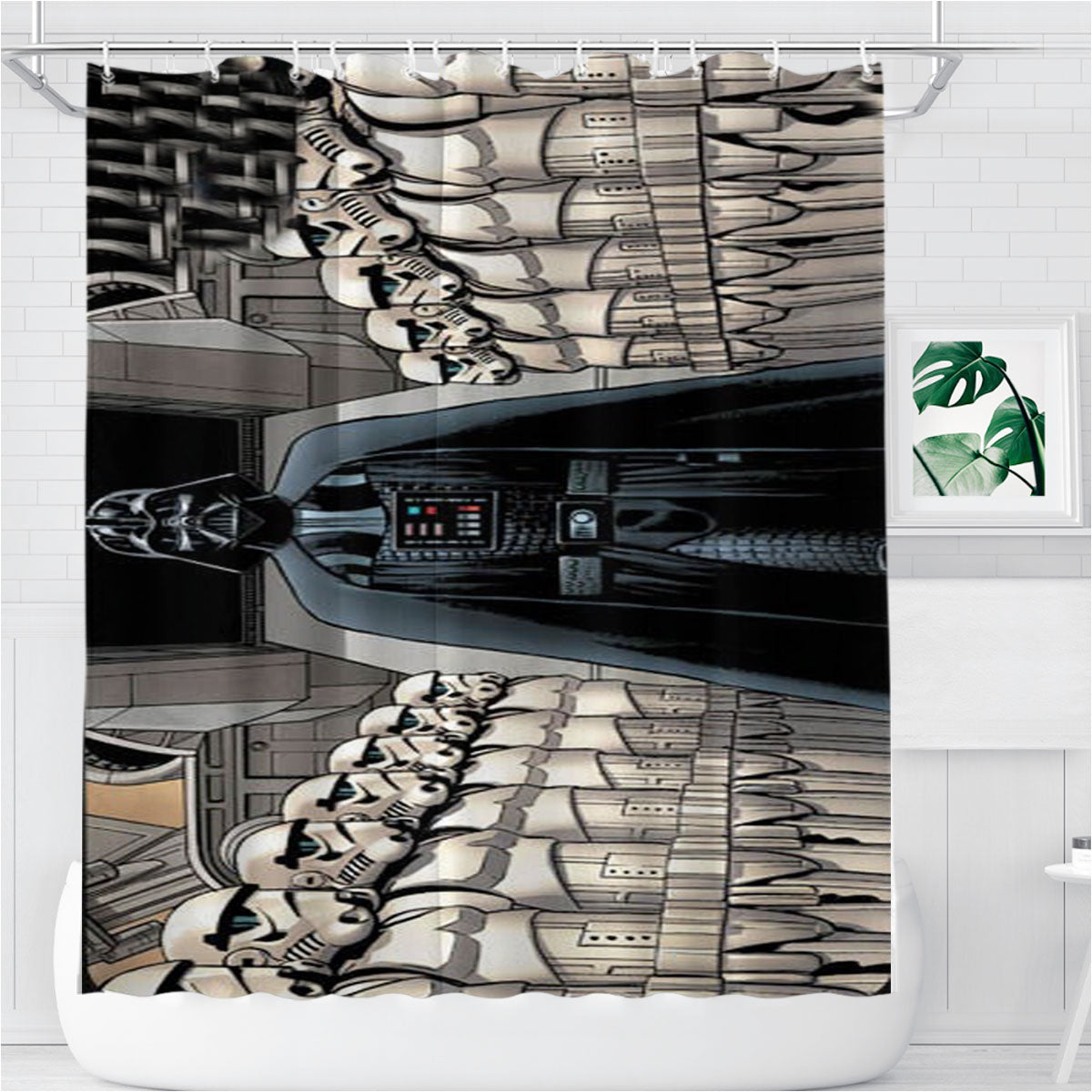 Star Wars Vader Bathroom Shower Curtain Fabric Waterproof | 66 X 72 Inch