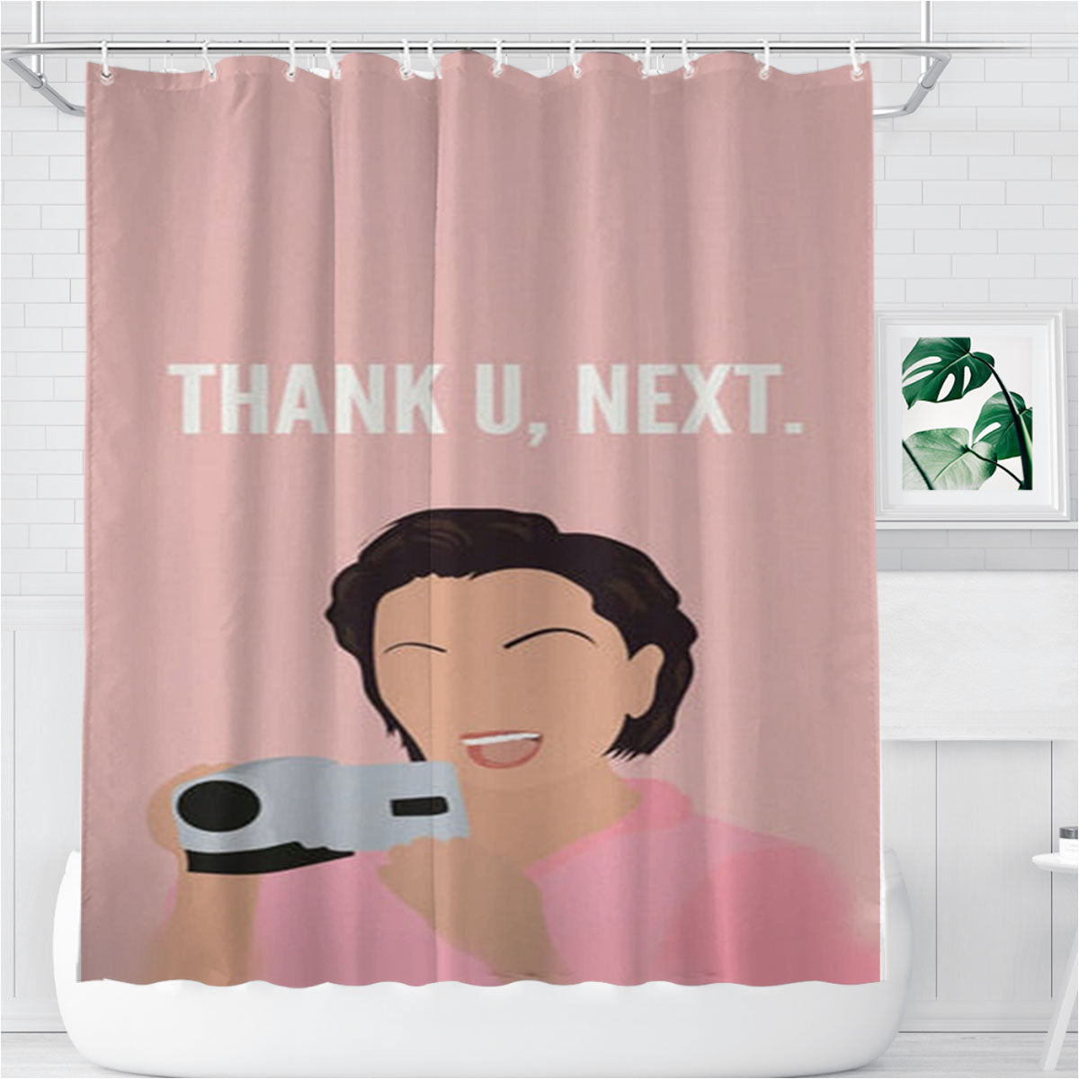 Thank You Next - Kris Jenner Bathroom Shower Curtain Fabric Waterproof | 66 X 72 Inch