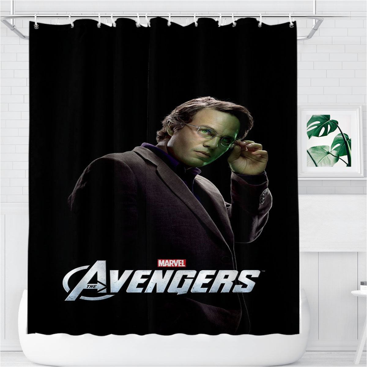 The Avengers - Hulk Bathroom Shower Curtain Fabric Waterproof | 66 X 72 Inch
