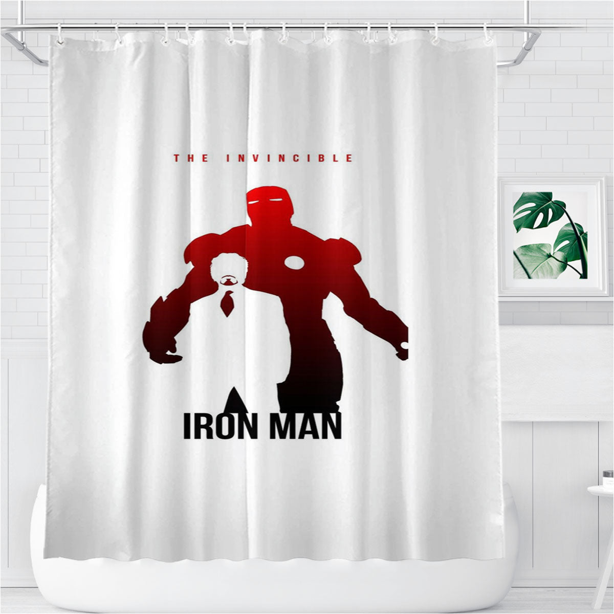 The Avengers - Iron Man Poster Bathroom Shower Curtain Fabric Waterproof | 66 X 72 Inch