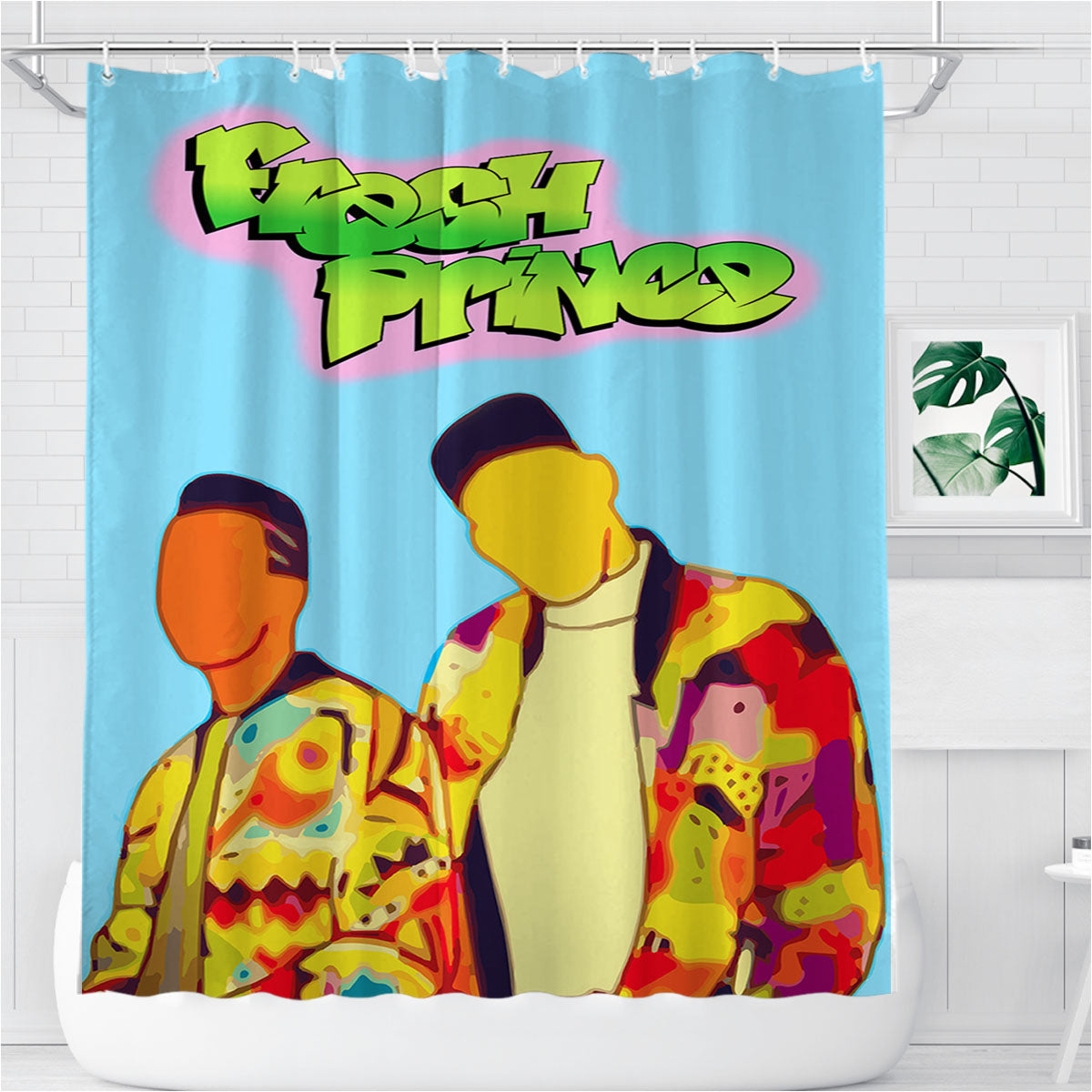 The Fresh Prince Of Bel Air Aesthetic Bathroom Shower Curtain Fabric Waterproof | 66 X 72 Inch