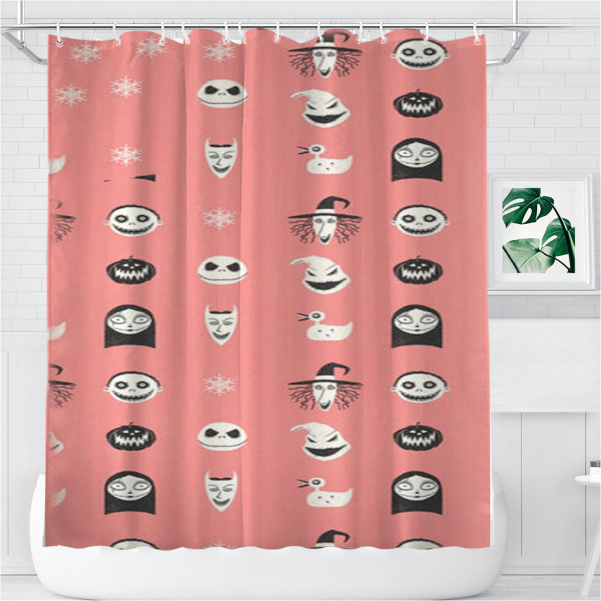 Tnbc Pattern Bathroom Shower Curtain Fabric Waterproof | 66 X 72 Inch