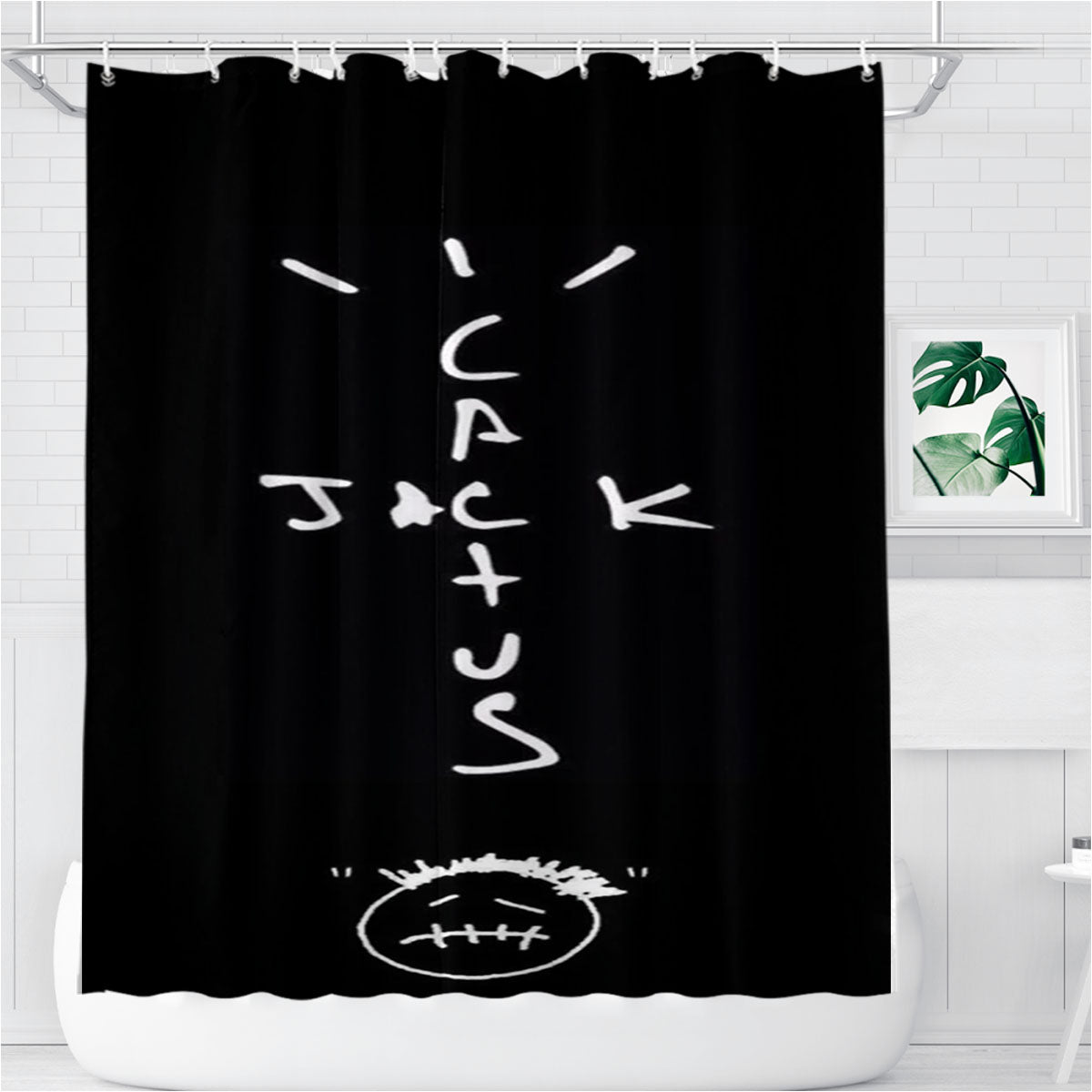Travis Scott Bathroom Shower Curtain Fabric Waterproof | 66 X 72 Inch