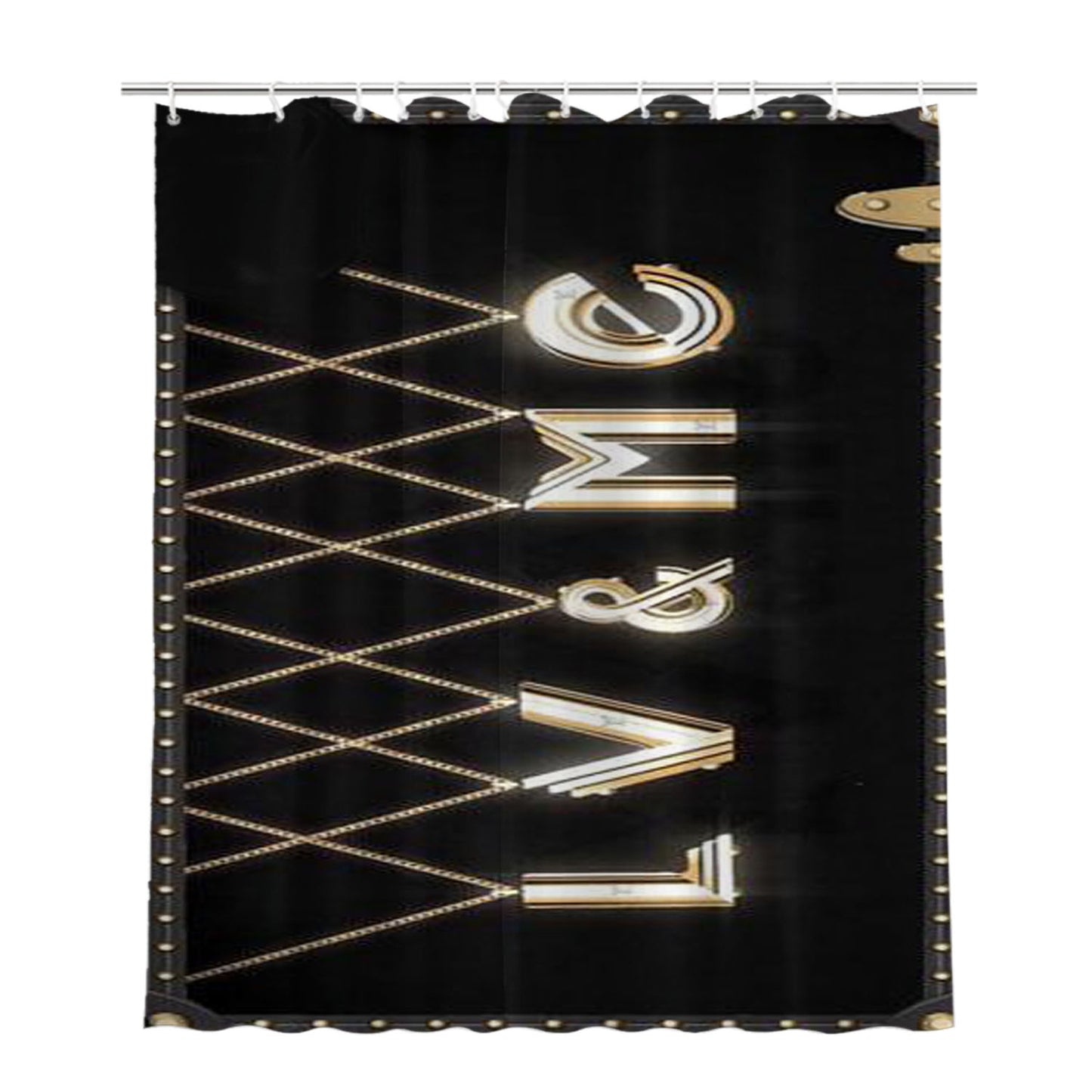 Louis Vuitton & Me Bathroom Shower Curtain Fabric Waterproof | 66 X 72 Inch