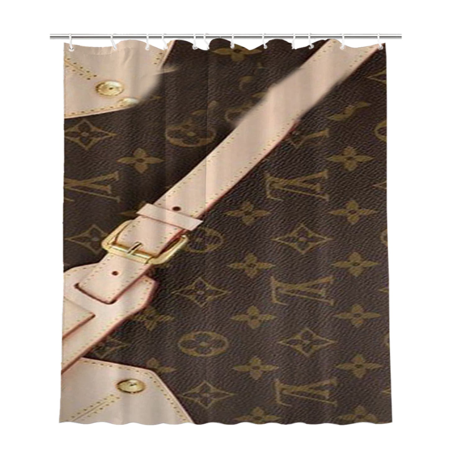 Louis Vuitton Bathroom Shower Curtain Fabric Waterproof | 66 X 72 Inch