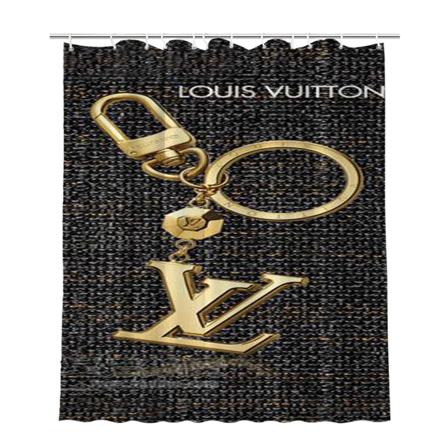 Louis Vuitton W4793 Bathroom Shower Curtain Fabric Waterproof | 66 X 72 Inch