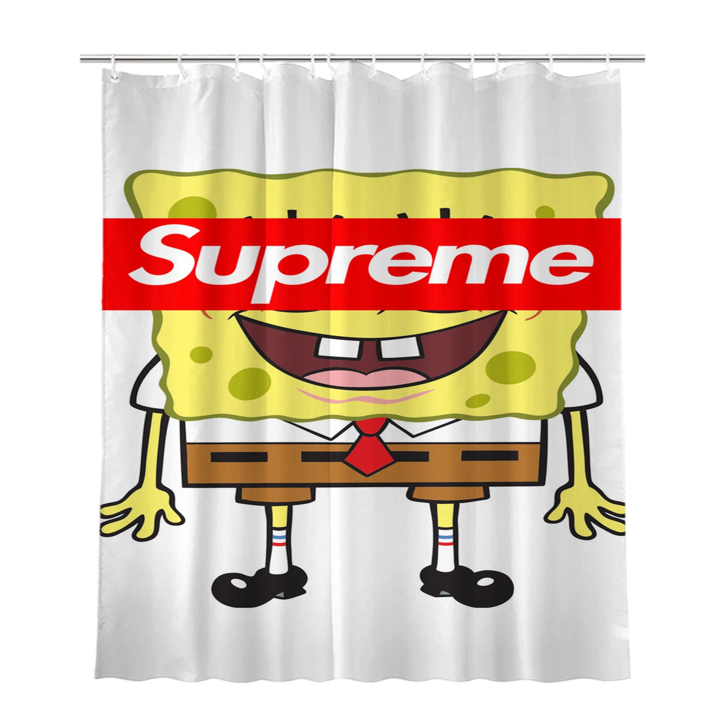 Spongebob Supreme Bathroom Shower Curtain Fabric Waterproof | 66 X 72 Inch