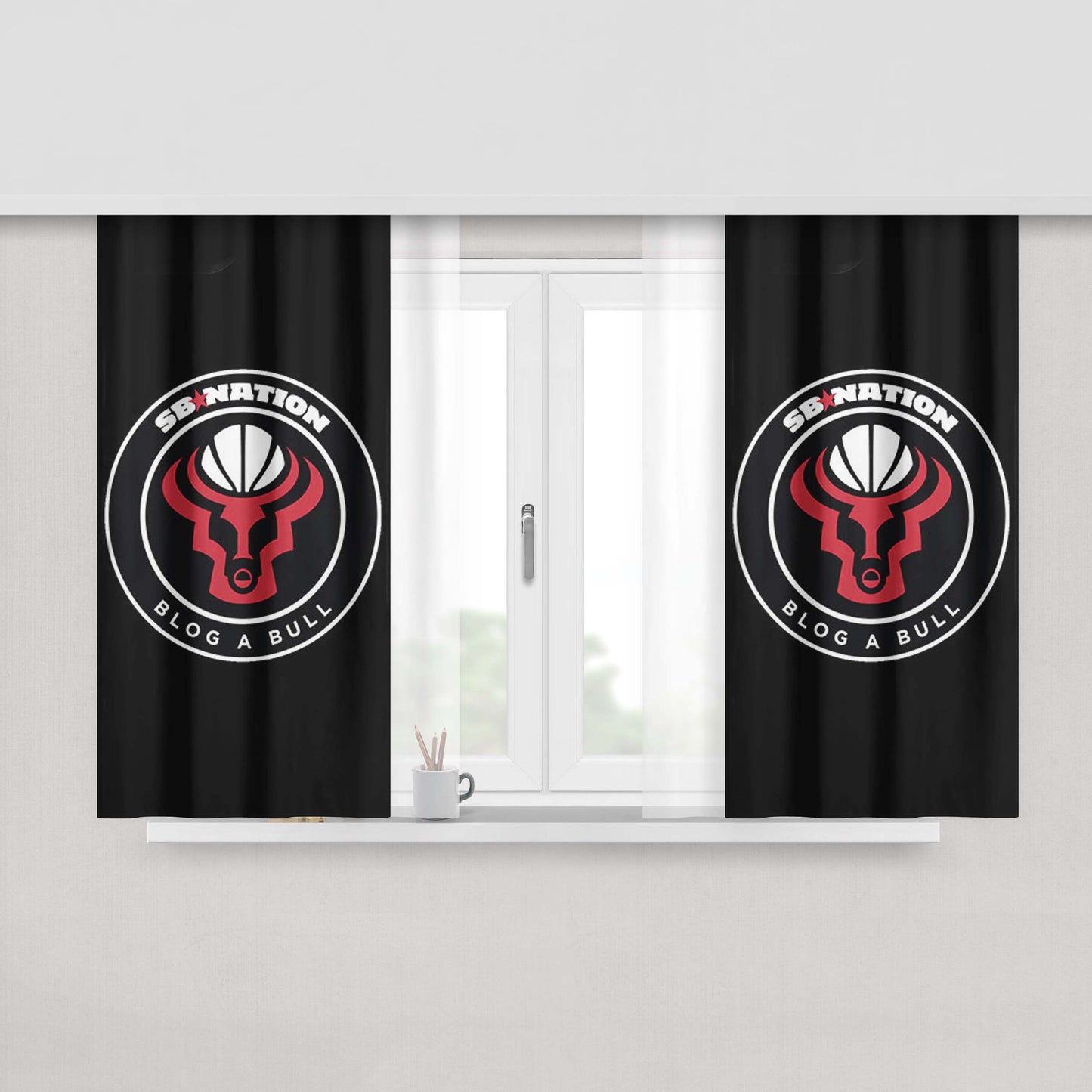Blog A Bull Miami Heat Peach Skin Window Curtains