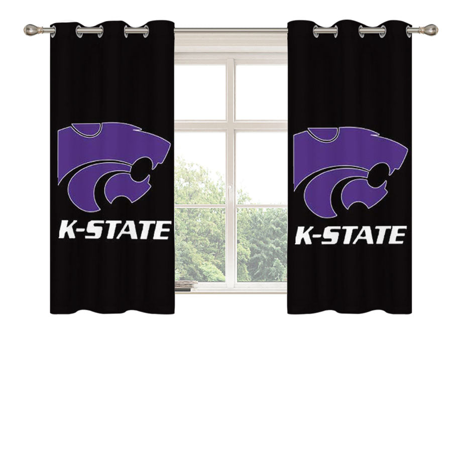 Kentucky Wildcats K State Peach Skin Window Curtains