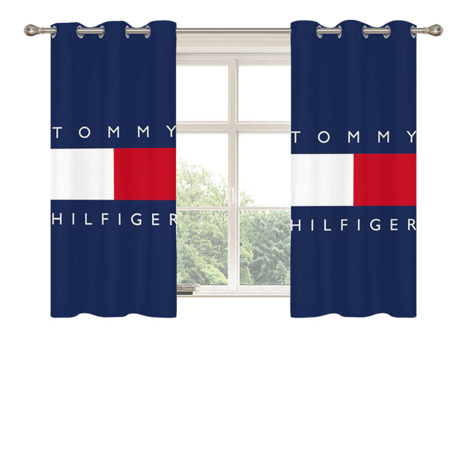 Tommy Hilfiger Peach Skin Window Curtains