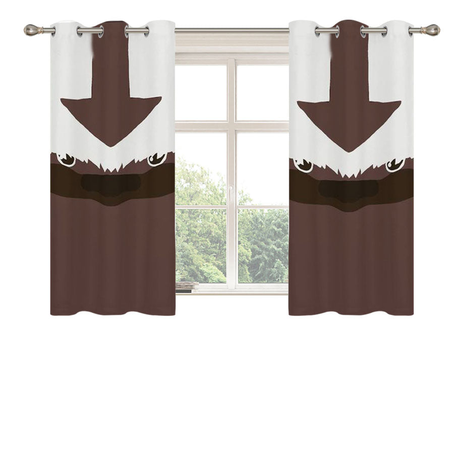Appa The Last Airbender Peach Skin Window Curtains