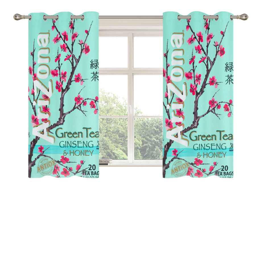 Arizona Green Tea Peach Skin Window Curtains