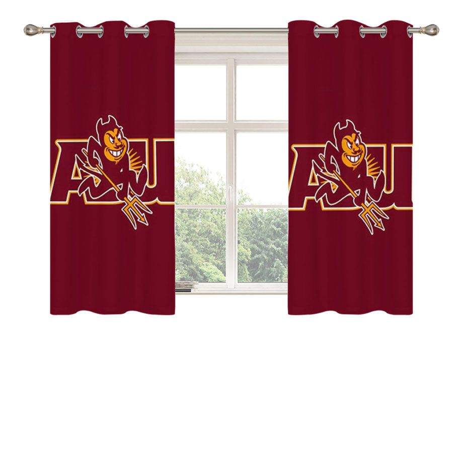 Arizona State Sun Devils 3 Peach Skin Window Curtains