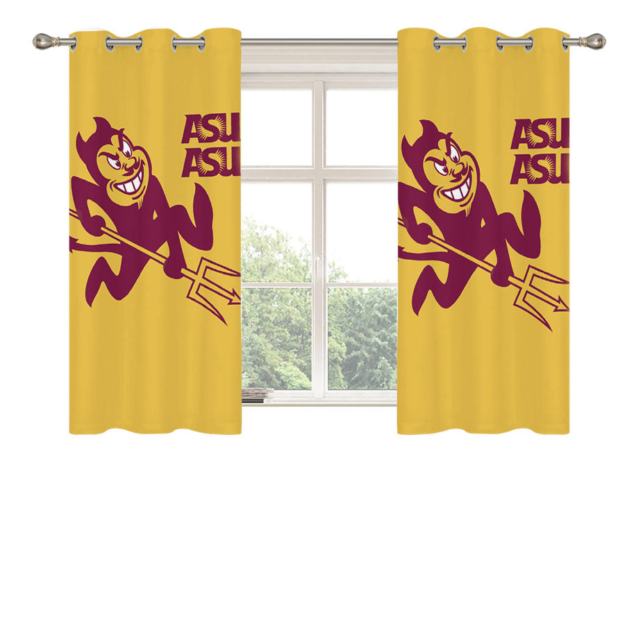 Arizona State University Peach Skin Window Curtains