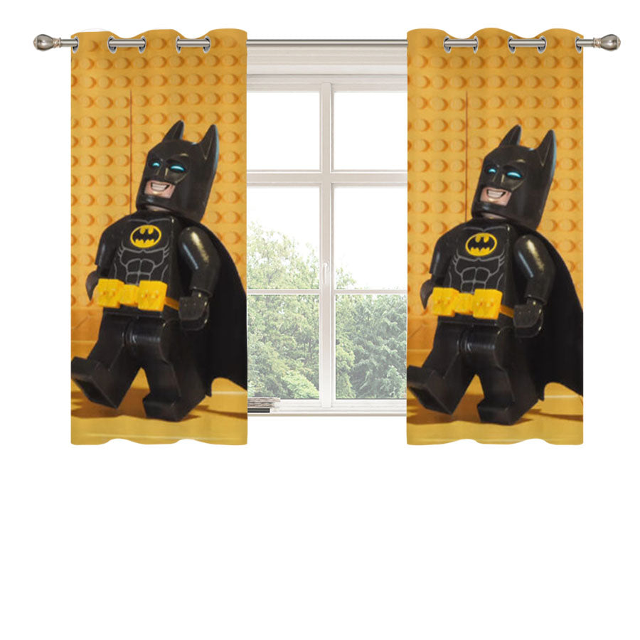 Batman Minecraft Peach Skin Window Curtains