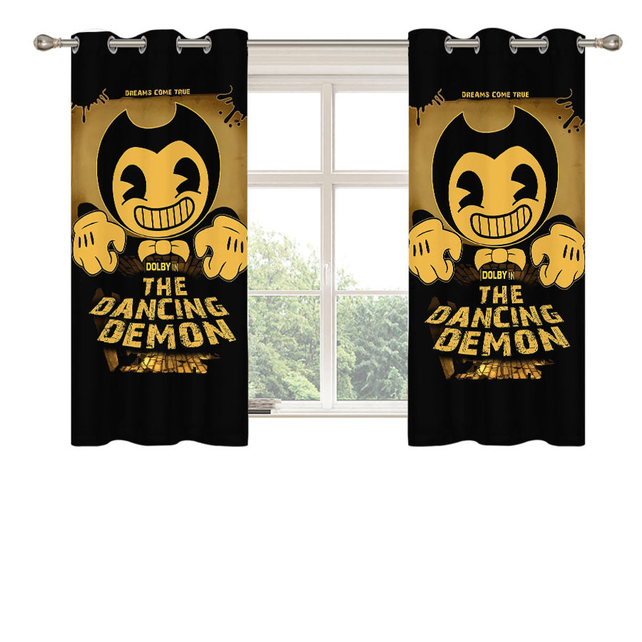 Bendy And The Ink Machine Posters Peach Skin Window Curtains