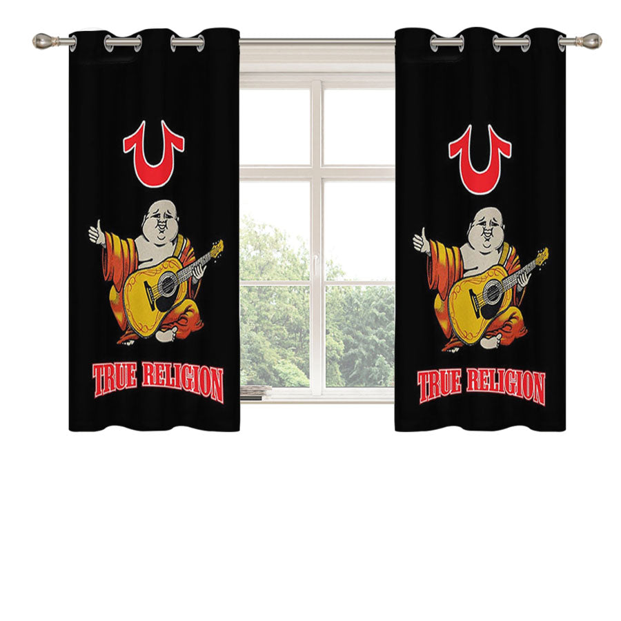 Big Buddha True Religion Peach Skin Window Curtains