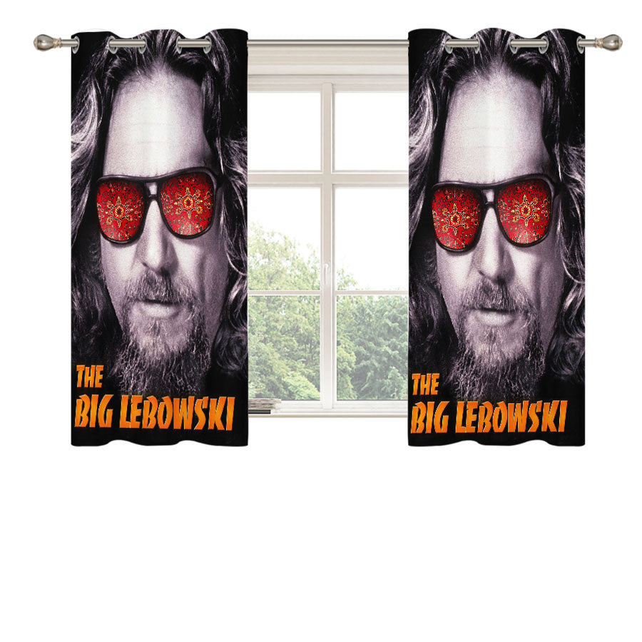 Big Lebowski Dude Peach Skin Window Curtains
