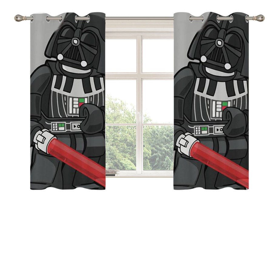 Block Star Wars Darth Vader Peach Skin Window Curtains