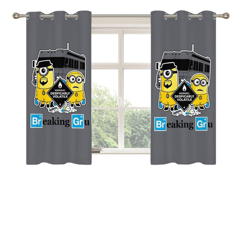 Breakinggru Peach Skin Window Curtains
