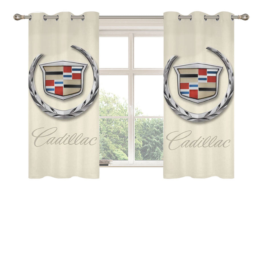 Cadillac Logo Cadillac Peach Skin Window Curtains