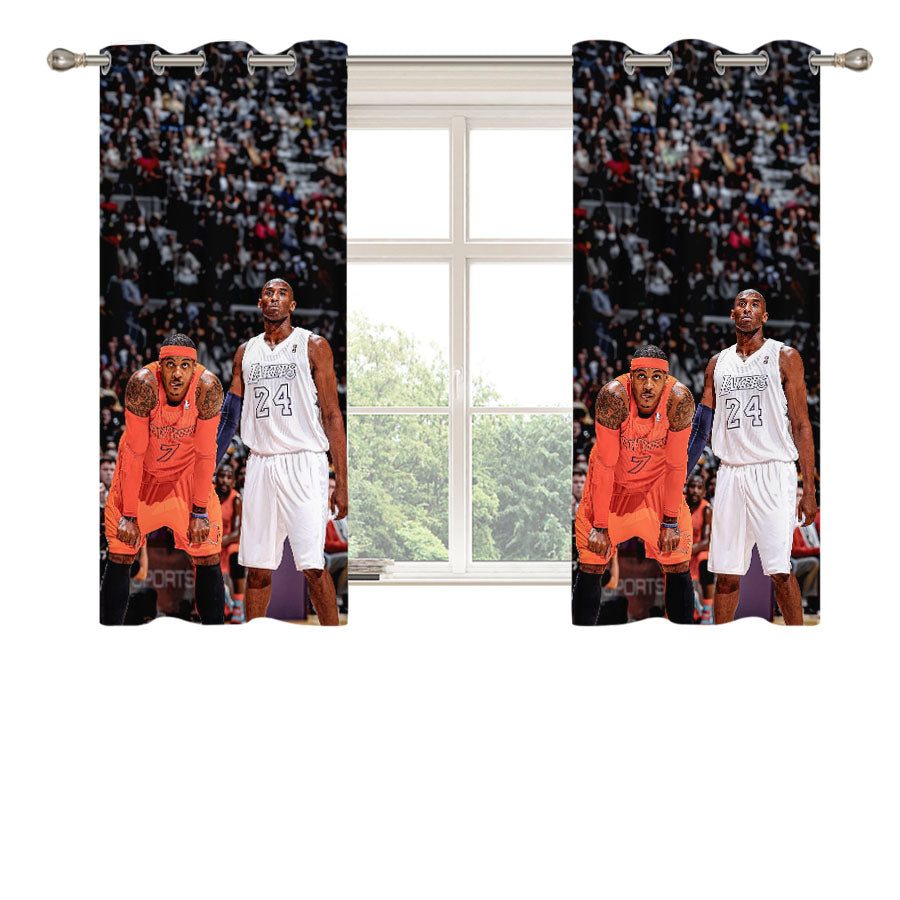 Carmelo X Kobe Peach Skin Window Curtains