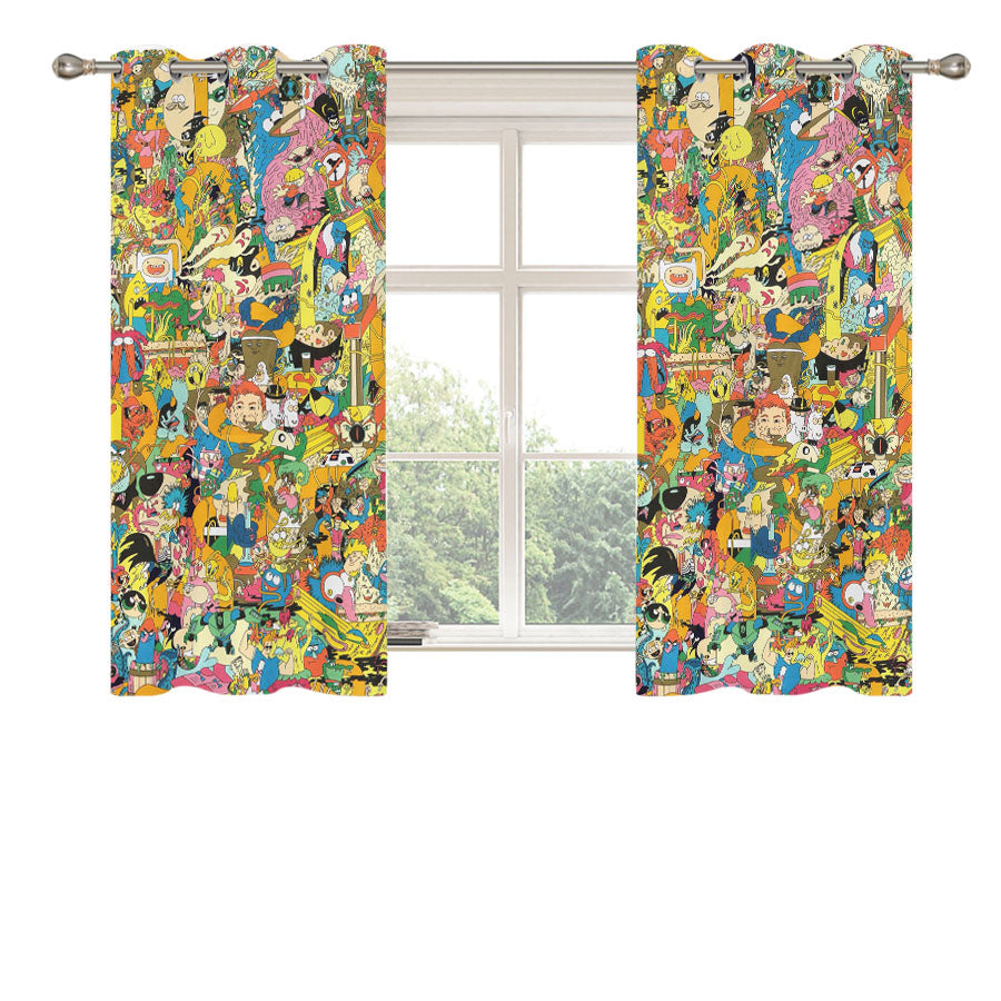 Cartoon Network Character Peach Skin Window Curtains