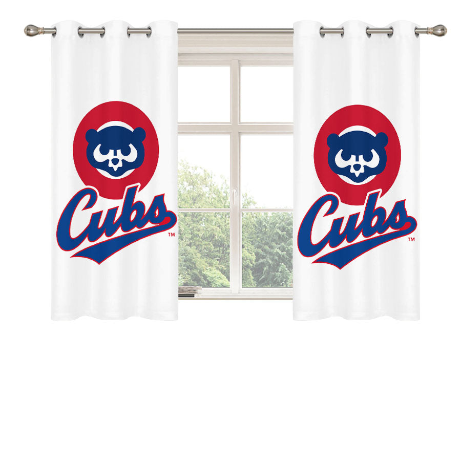 Chicago Ccubs Peach Skin Window Curtains