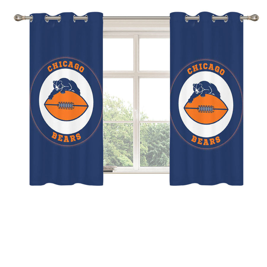 Chicago Cubs 4 Peach Skin Window Curtains