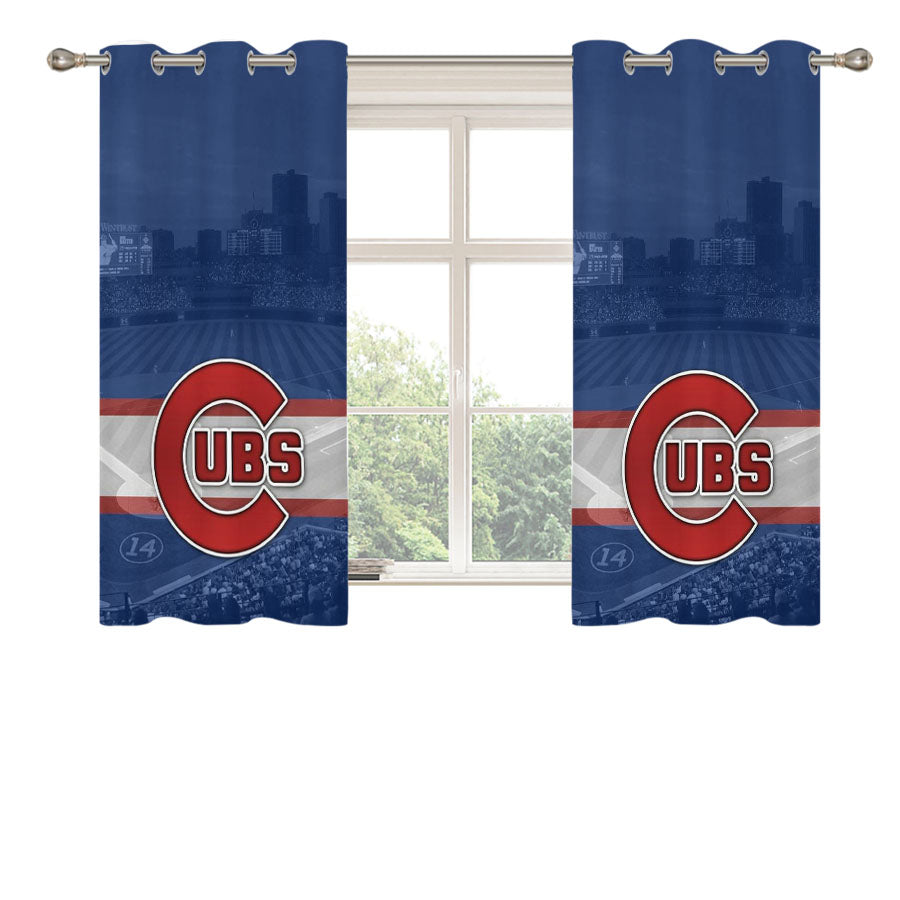 Chicago Cubs Atmosphere Peach Skin Window Curtains
