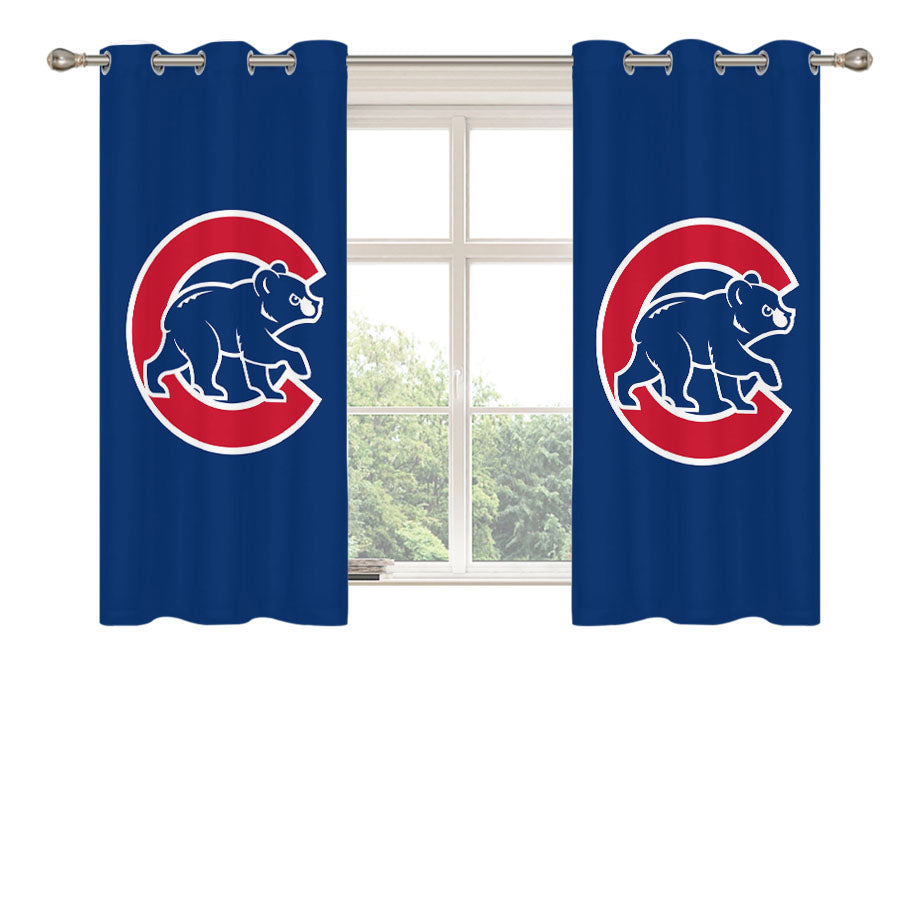 Chicago Cubs Nfl Peach Skin Window Curtains