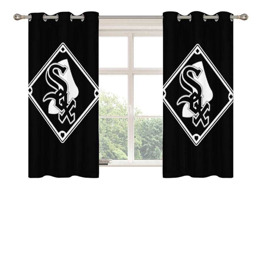 Chicago White Sox 2 Peach Skin Window Curtains
