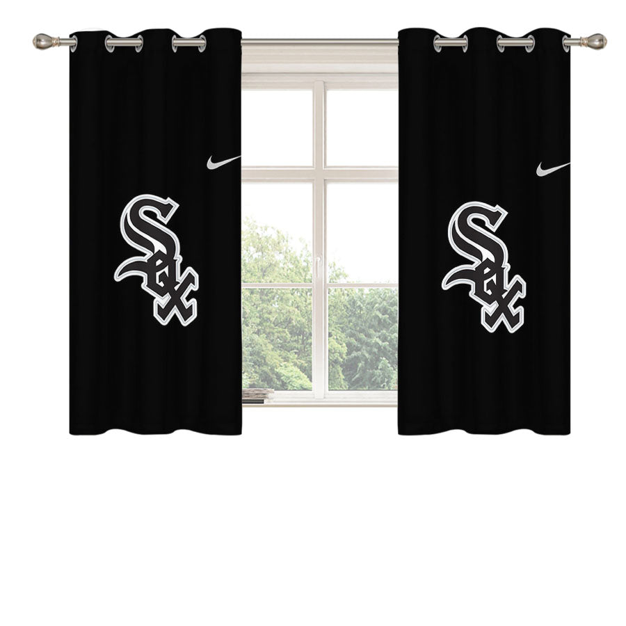 Chicago White Sox Nike Logo Peach Skin Window Curtains