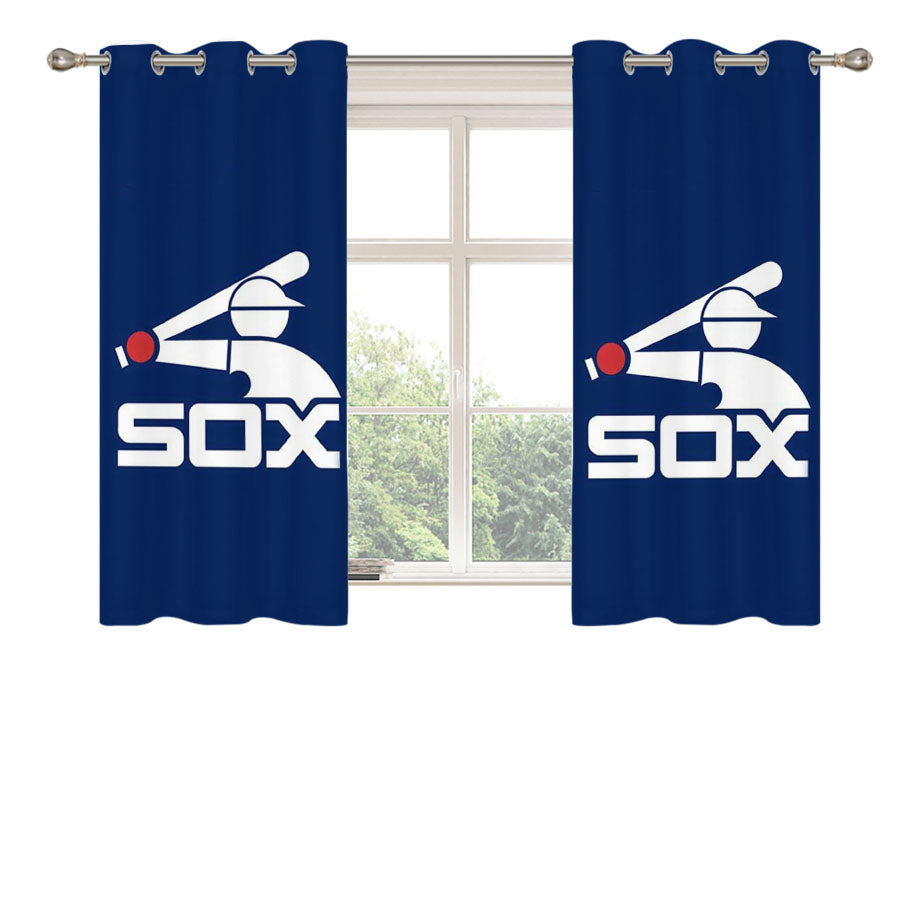 Chicago White Sox Rz 2 Peach Skin Window Curtains
