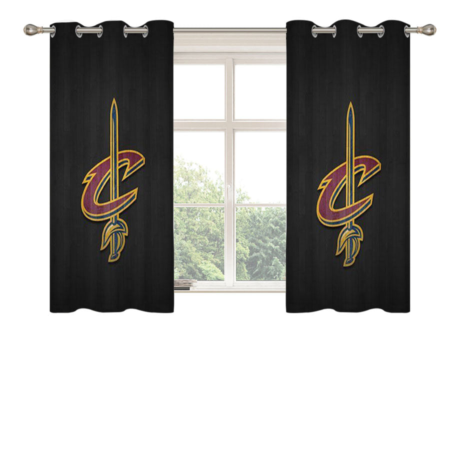 Cleveland Cavaliers Emblem Peach Skin Window Curtains