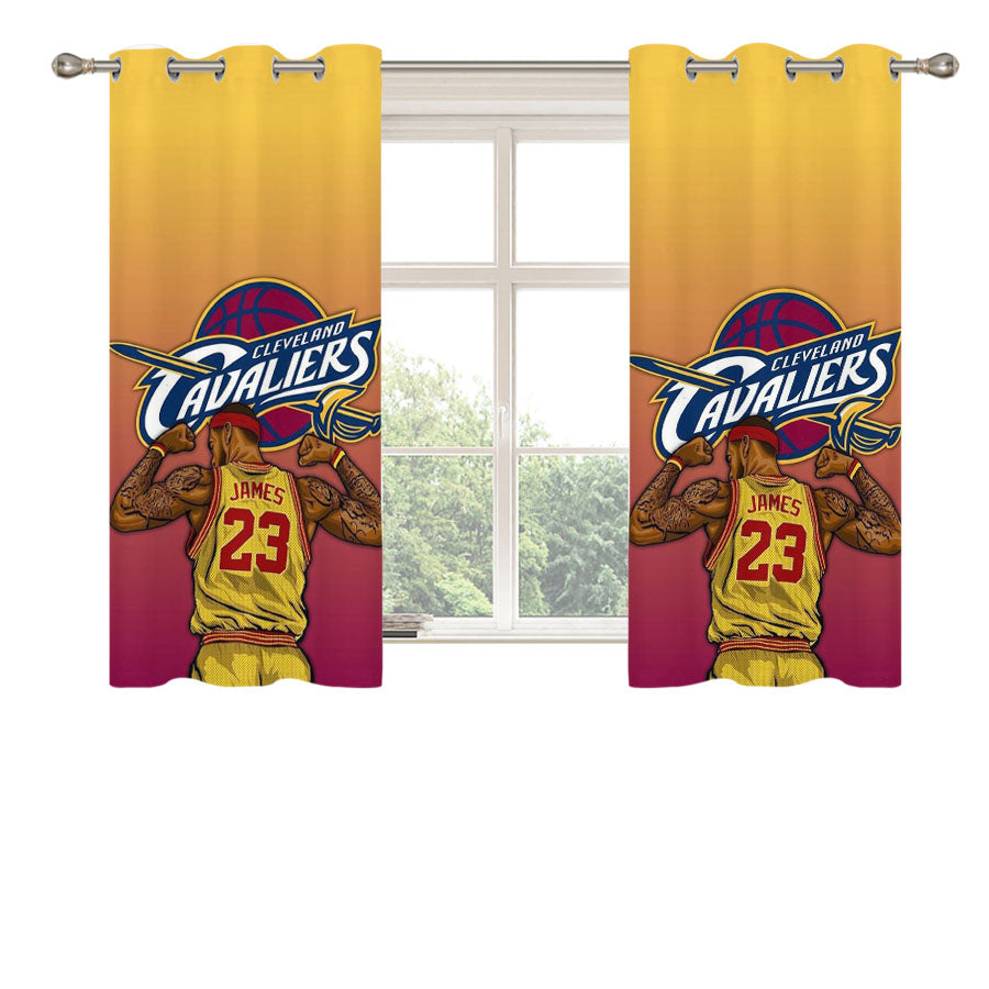 Cleveland Cavaliers James Peach Skin Window Curtains