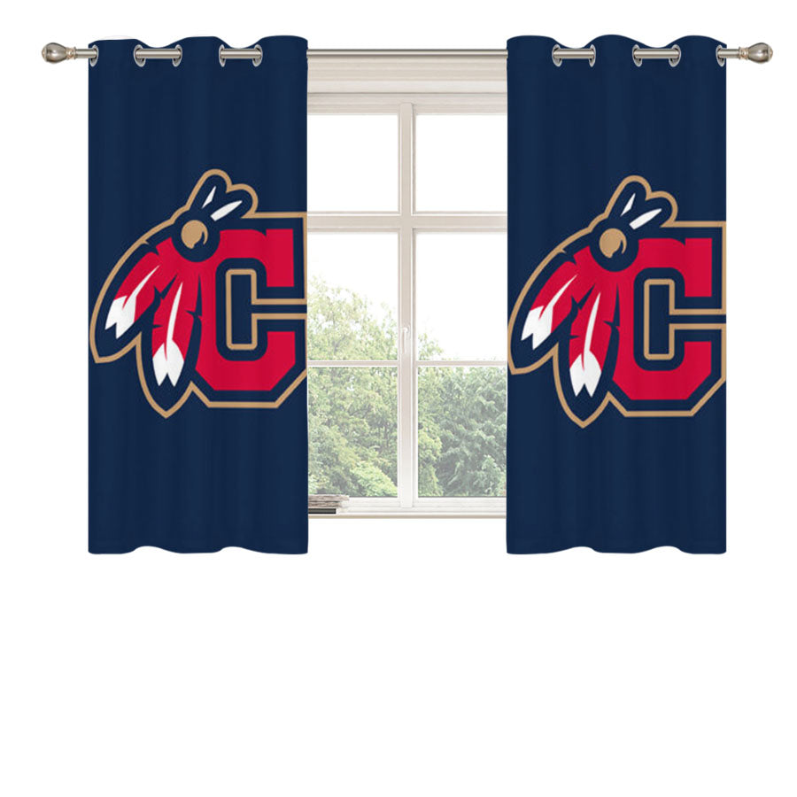 Cleveland Indians Logo Peach Skin Window Curtains