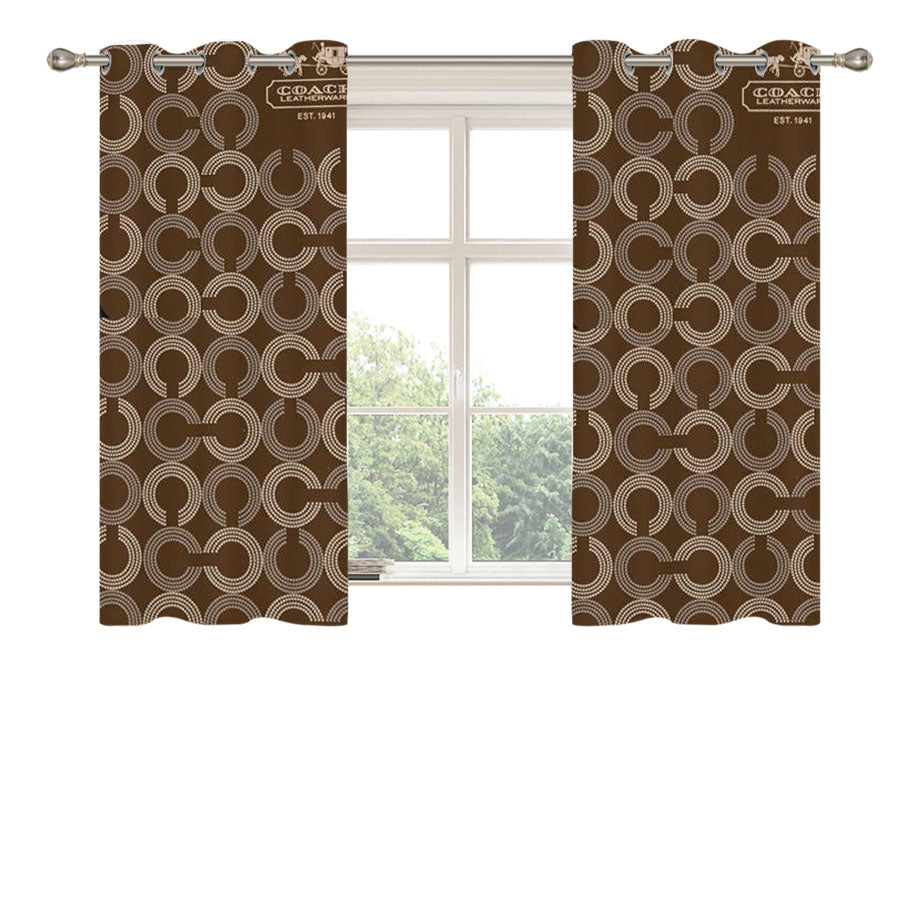 Coach Peach Skin Window Curtains