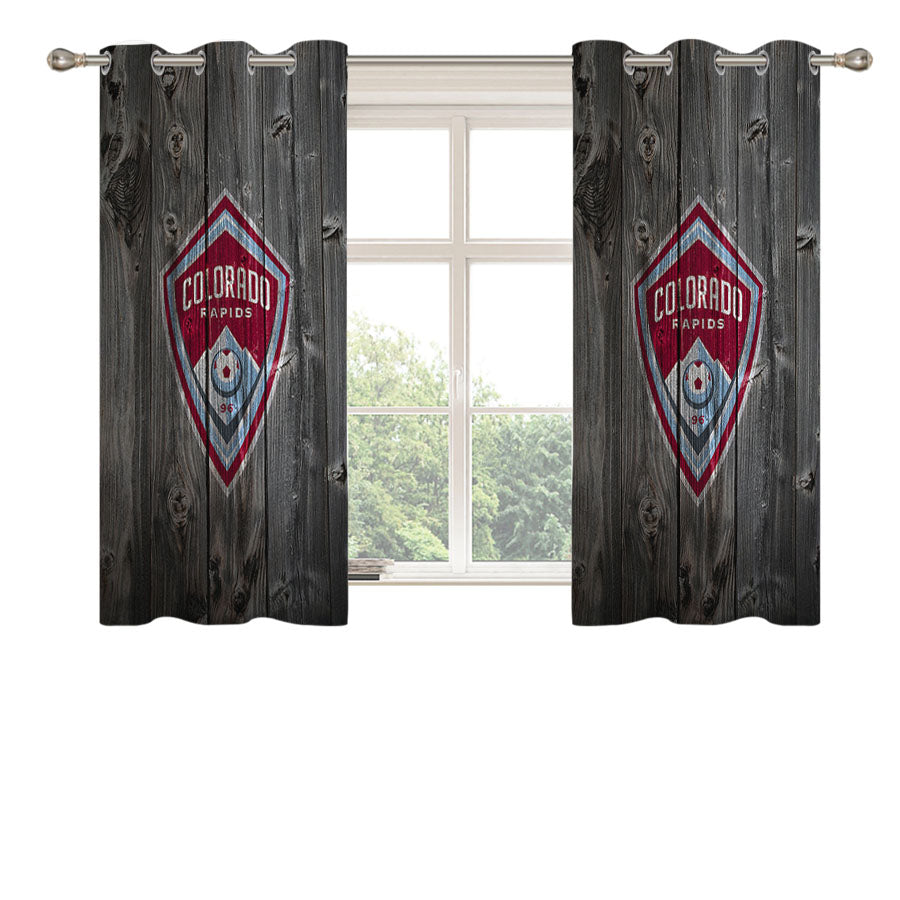 Colorado Rapids Peach Skin Window Curtains