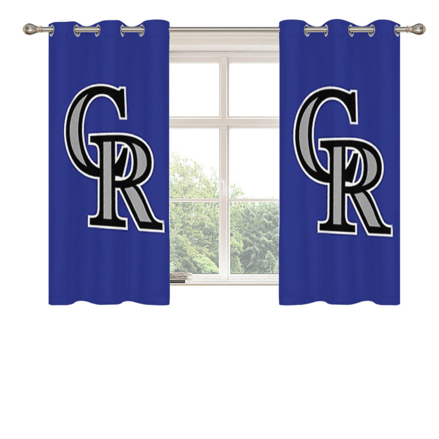 Colorado Rockies 3 Peach Skin Window Curtains