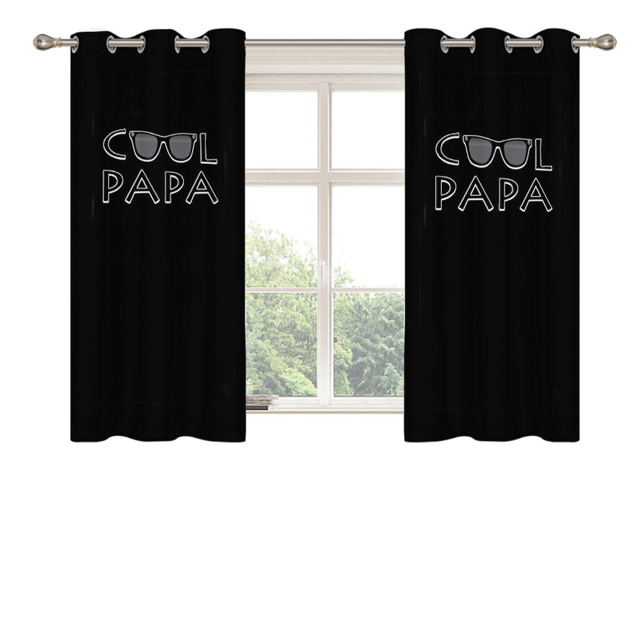 Cool Papa Gift New Christmas Peach Skin Window Curtains