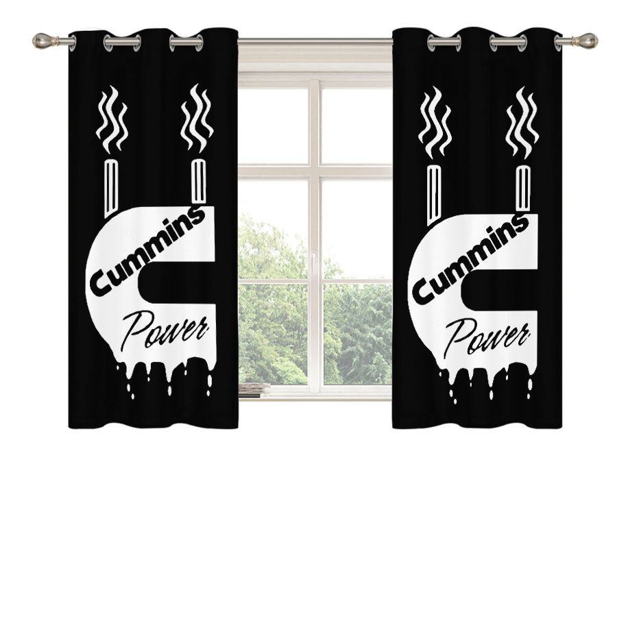 Cummins Power T Peach Skin Window Curtains