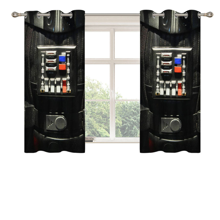 Darth Vader Chest Panel Peach Skin Window Curtains