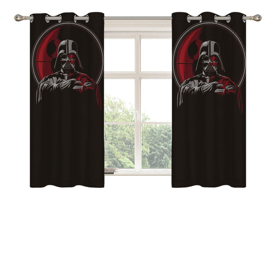 Darth Vader Wallpaper Peach Skin Window Curtains